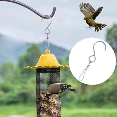 2/8/16 szt. S-kształtne wiszące obrotowe haki z klipsem o dużej nośności, wytrzymałe łapacze snów, wiatraki, dzwonki wietrzne, karmniki dla ptaków, uchwyty na latarnie