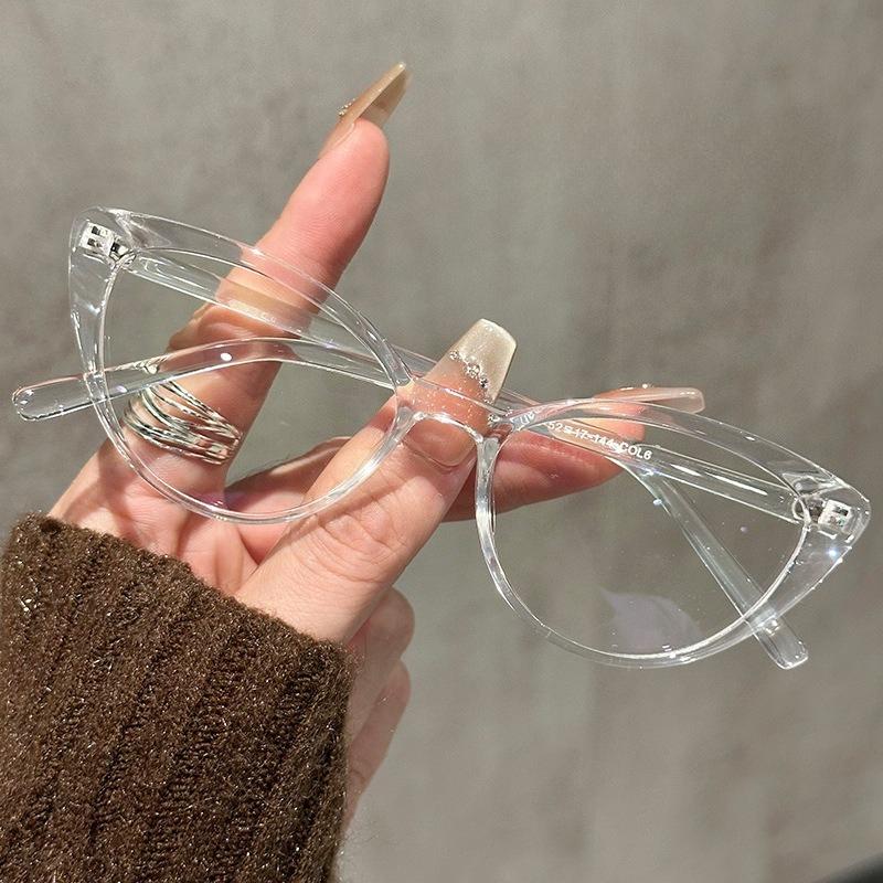 Cat Eye Blue Light Blocking Glasses Women Fashion Design Decorative Glasses Men Advanced Style OfficialBusiness Computer Eyewear