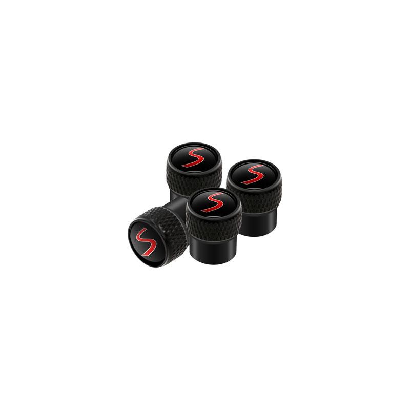 4 Pezzi Tappi Valvole Metallo Ruota Pneumatico Auto Tappo Antipolvere Stelo Per Mini Cooper S Logo John Cooper Works Emblema R53 R55 F54 F55 F56 F60