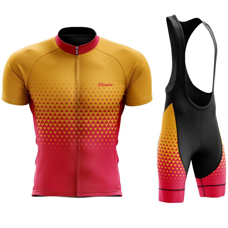 Set Ciclism Profesional Phtxolue Bărbați Femei Seturi Tricou Ciclism Anti-UV Respirabil Kit Îmbrăcăminte Ciclism Bicicletă Mtb Bicicletă Montană
