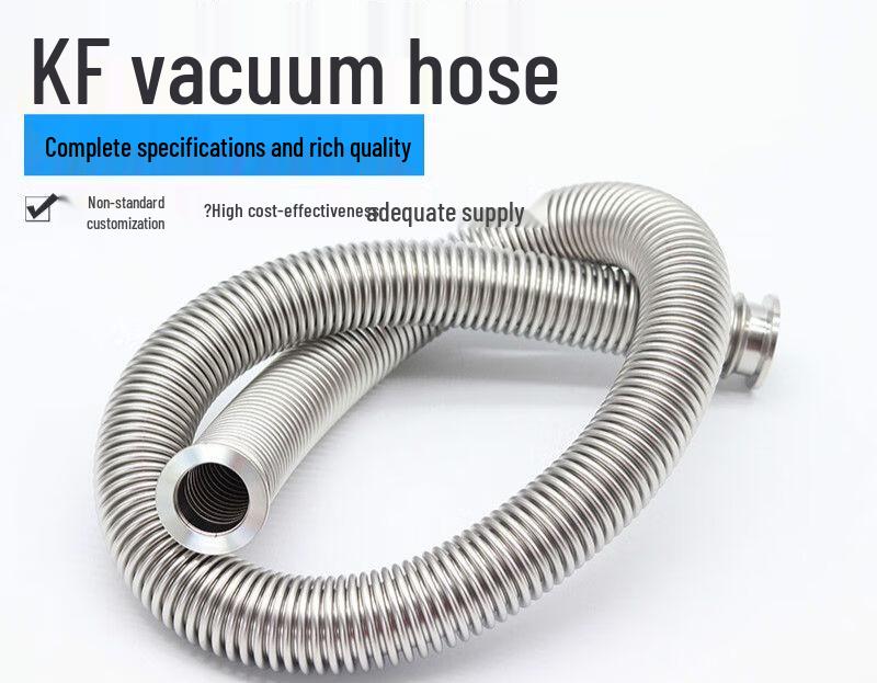 Yake 304 SS High Vacuum Flexible Bellows Hose KF16/25/40/50 Compatible