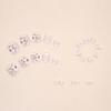 Spring and summer new product foot fake nails rich flower girl nail art sheet simple French finished fake nails