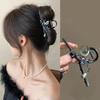 Pinza de Metal para el Pelo Flor de Luna Y2K Pinzas de Cangrejo Pinzas para el Pelo Pasadores de Perlas Pinza Coreana para Cola de Caballo Accesorios para el Cabello para Mujeres Niñas