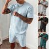 Short Sleeved Shorts Two-piece Set Sporty and Trendy Casual Men's Sport Wear