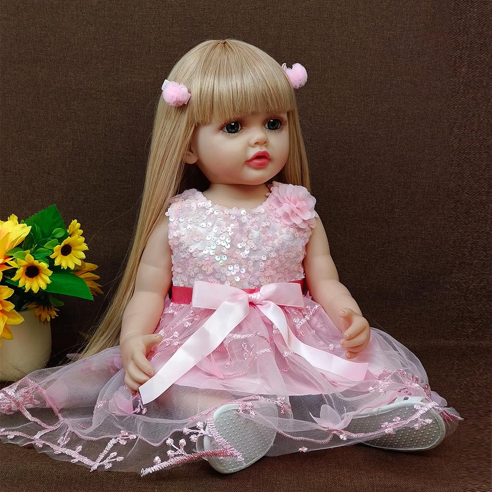 55cm Noworodek Lalka Dzieci Dziewczyna Playmate Prezent Urodzinowy Realistyczna Odrodzona Lalka Prezenty Świąteczne dla Dzieci Zabawka