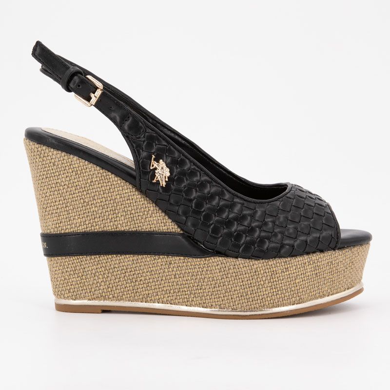 

Сандалии черные aylin019-blk t36/41 женские US POLO 38 пастельные розовый
