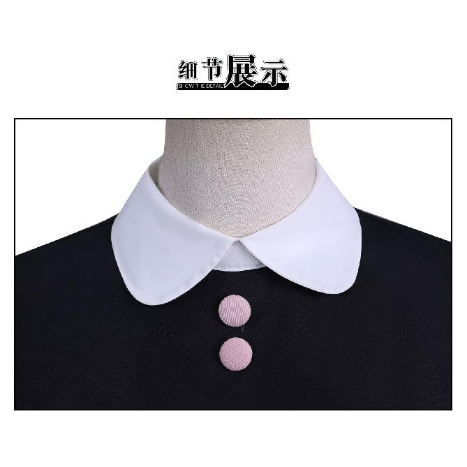 Miraculous Ladybug Marinette Maid Anime Maid-style Cosplay Dress Halloween Convention Outfit Pink Shorts