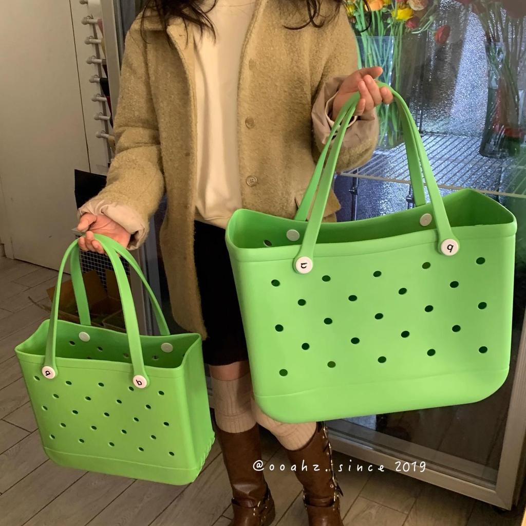 EVA Candy Color Large Capacity Beach Tote Bag