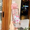 Sanrio Kuromi Plastic Drinking Cup With Straw For Kids Summer Use
