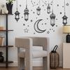 2 Pcs Simple Star Moon Hanging Decorations Bedroom Living Room Home Background Beautification Wall Stickers