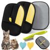 5Pcs/Set Pet Hair Remover Reusable Electrostatic Dogs Cats Hair Removal Gloves Lint Removal Tool for Clothing Furniture Car Seats