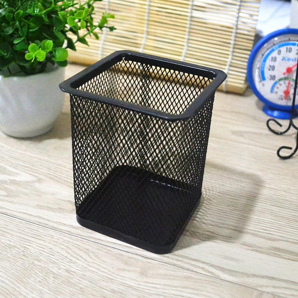 Container For Ruler Durable Office Desk Pen Ruler Pencil Holder Cup Mesh Organizer ...