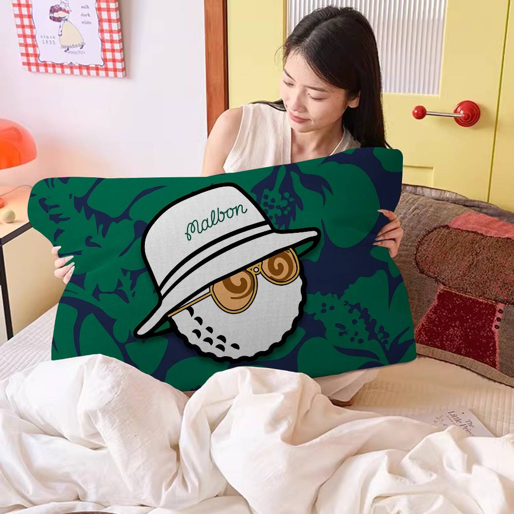 Fashion Golf MALBON Quick-Dry Polyester Pillow Towel - Anti-Head Oil & Odor-Resistant For Adult Daily Use