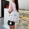 Cute Cheese Cheese Canvas Bag Female Soft Girl Children's School Bag Large Capacity Versatile Backpack