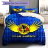 Club America Pattern Bedding,Quilt Set Quilt Cover Pillowcase Home Birthday Gift(1 * Duvet Cover + 2 * Pillowcase, Without Core)
