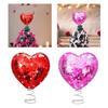 Valentine Heart Tree Topper Decorative Creative Shiny Treetop Decor Display for Party Engagement Apartment Outdoor Events