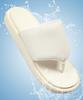 Doffjason Grit Volume Leather Wide Flip-Flops Ecru