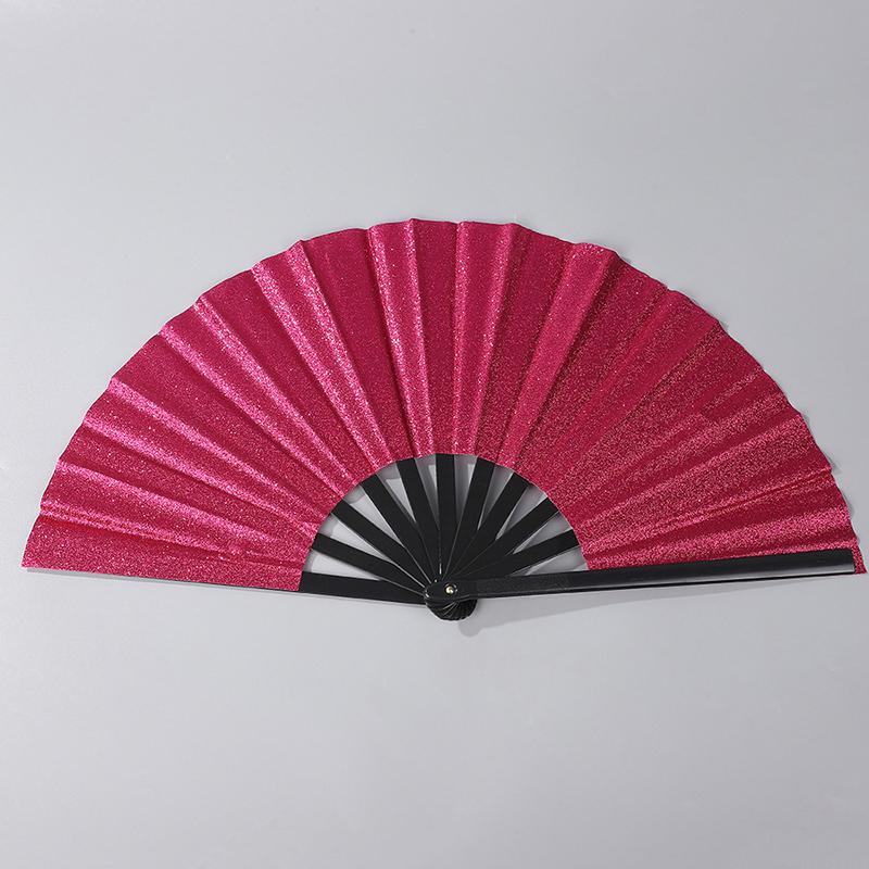 Gradient Colorful Rainbow Folding Fan 1Pc Handheld Dance Cooling Fan for Stage Performance Outdoor