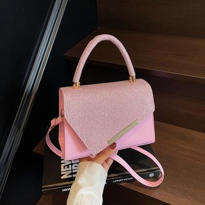 Summer Simple Women's Bag 2025 New Bright Diamond Fashion Handbag High-end Messenger Women's Small Square Bag Temperament Women