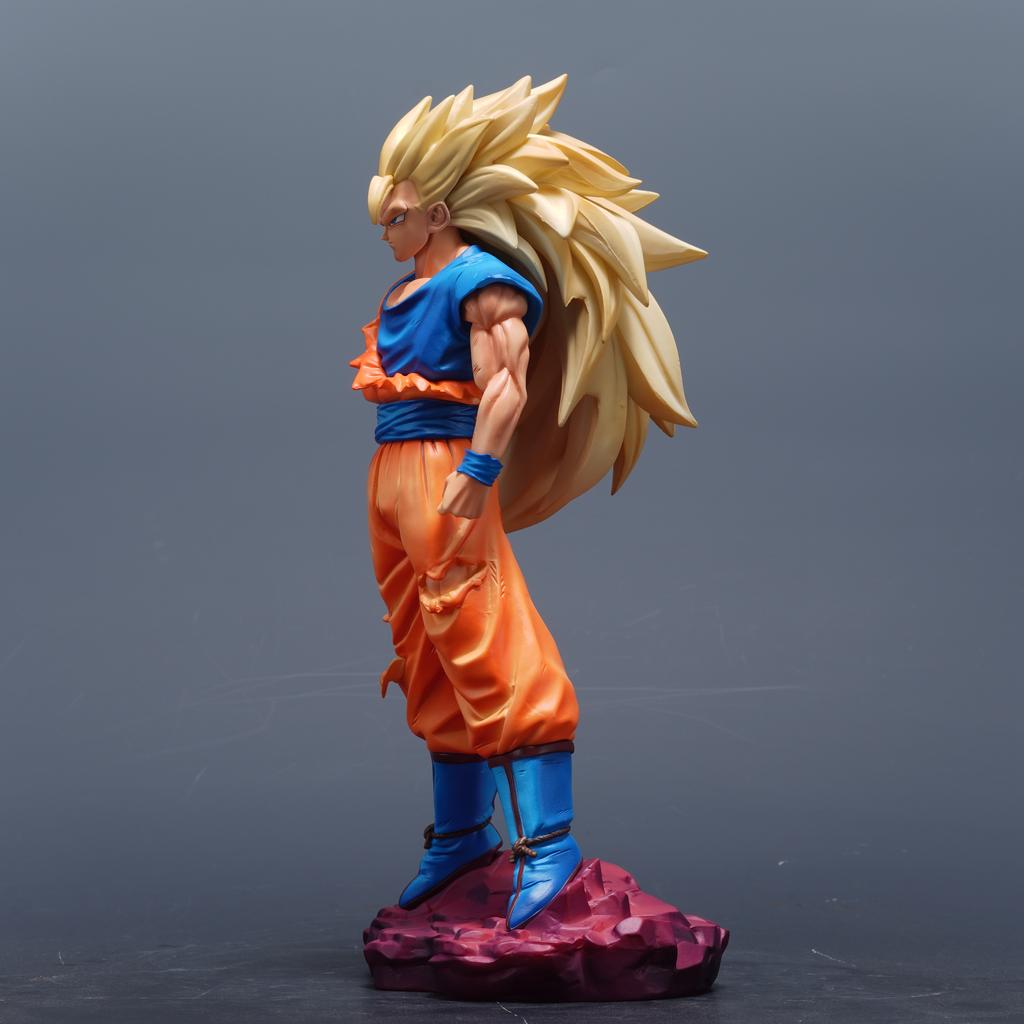 29cm Son Goku Figures Gk Anime Dragon Ball Super Saiyan 3 Action Figurine Pvc Statue Collection Model Doll Decoration Toy Gift