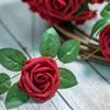 Wholesale Artificial Rose Flowers Foam Fake Flower Wedding Bridal Decoration Valentines Gift Simulation Roses Home Vase Decor