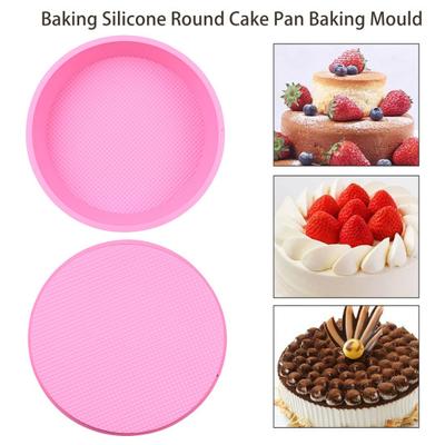 4/6/8/10 Zoll runde Silikon-Kuchenform, antihaftbeschichtet, Lebensmittelqualität, leicht zu lösen, Käsekuchen, Wasserbad, Pfannenschutz, Küchen-Backform