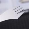 Camping Tableware Cutlery Tool Fork Spoon 3 In 1 Stainless Steel