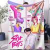 Popular KPop Devil Hunter Print Pattern Blanket Multifunctional Living Room Sofa Bed Office Camping Picnic Huntrix Fan Gift