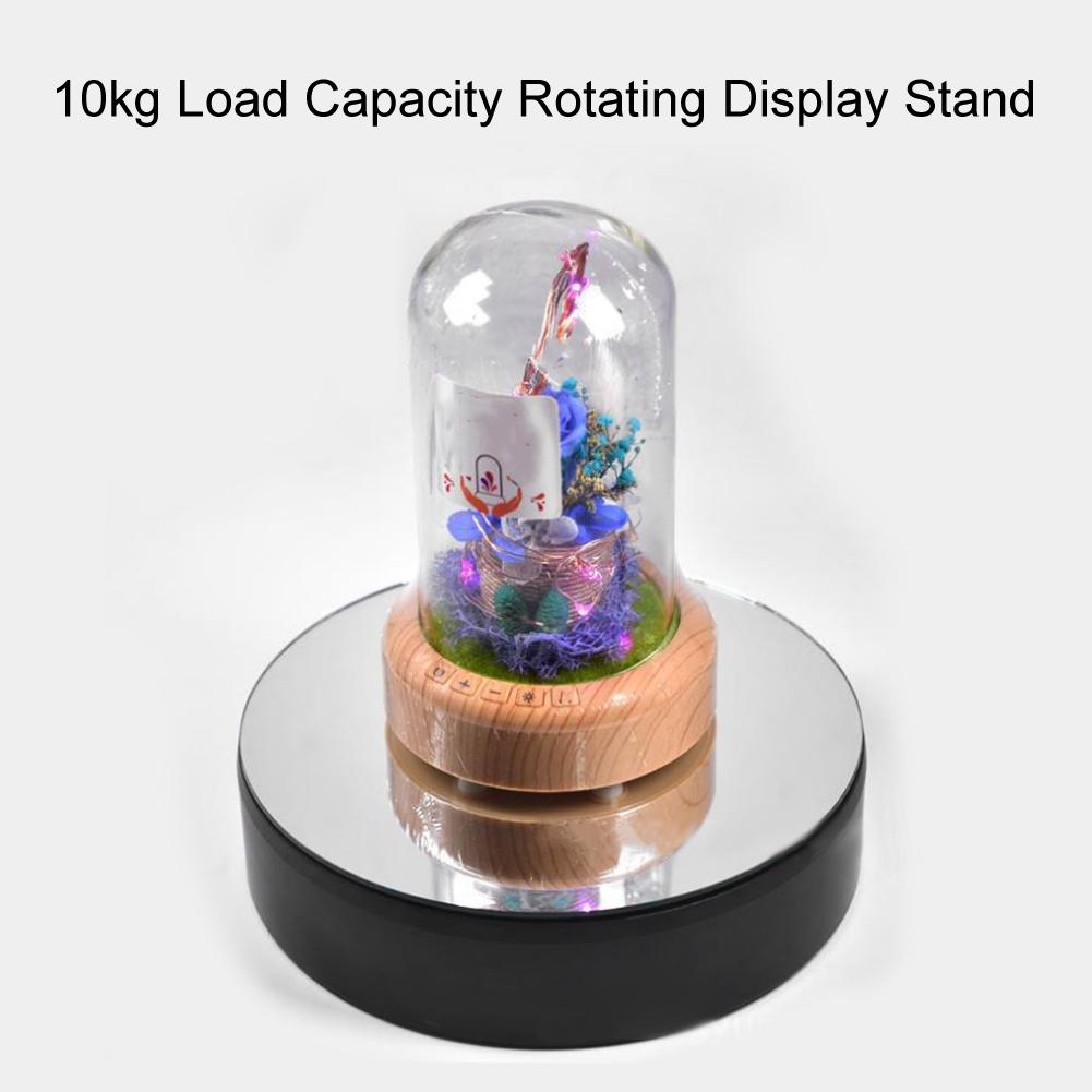 10kg Load Capacity USB Electric 360 Degrees Rotational Turntable Display Stand