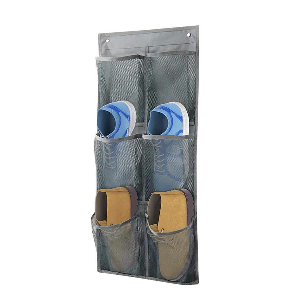 Space Saving 6 Compartment Bag Efficient Bathroom Storage With 6 Pocket Nonwoven Fabric Hanging Organizers