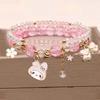 Cinnamoroll Princess Crystal Beaded Bracelet for Girls