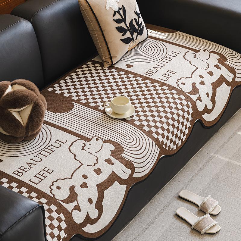 Chenier Irregular Special-Shaped Sofa Cushion Light Luxury High-End Non-Slip Seat Cushion Four-Season Universal Straight Sofa Cover