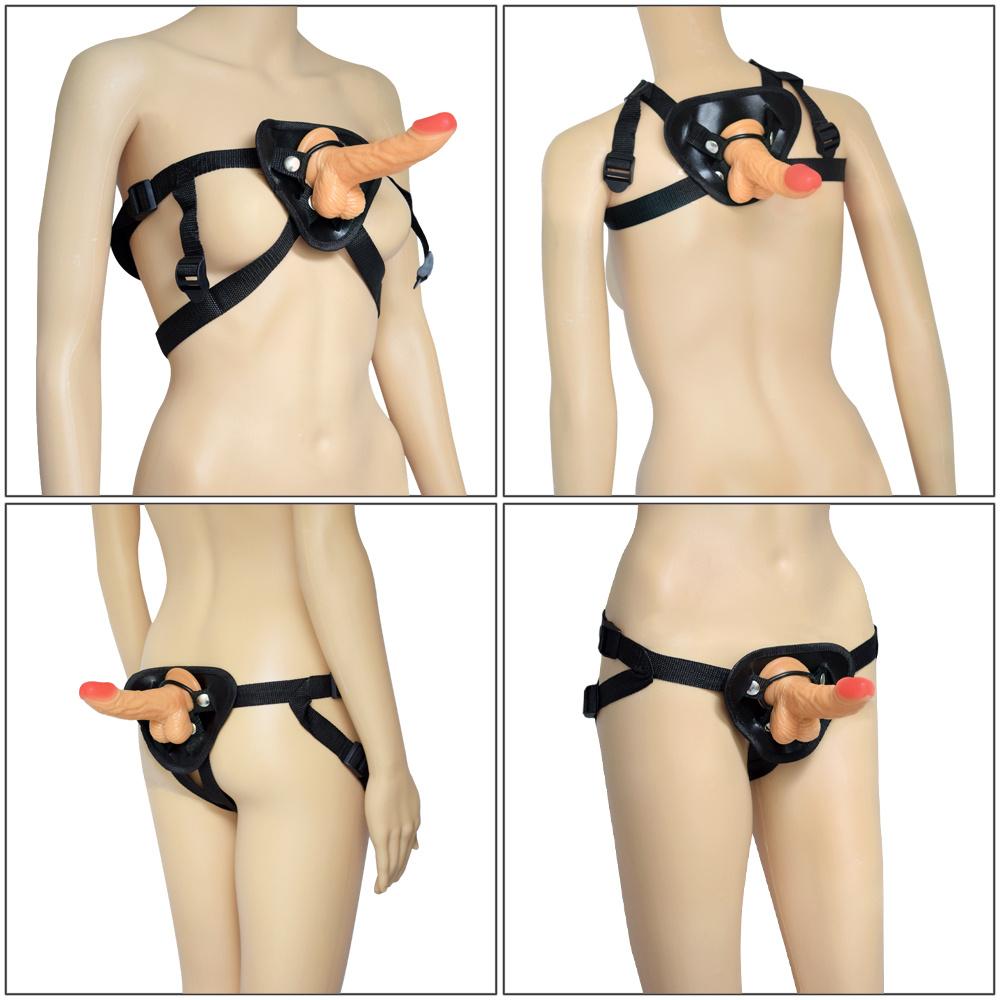 MoDi Women's Strap-on Realistic Dildo Pants for Women Strapon Dildos Strapon Harness Belt Adult Games Sex Toys