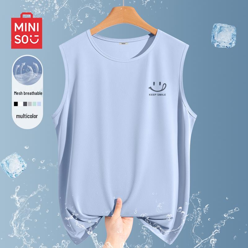 

MINISO Men s Quick-Dry Cooling Sleeveless T-Shirt XL