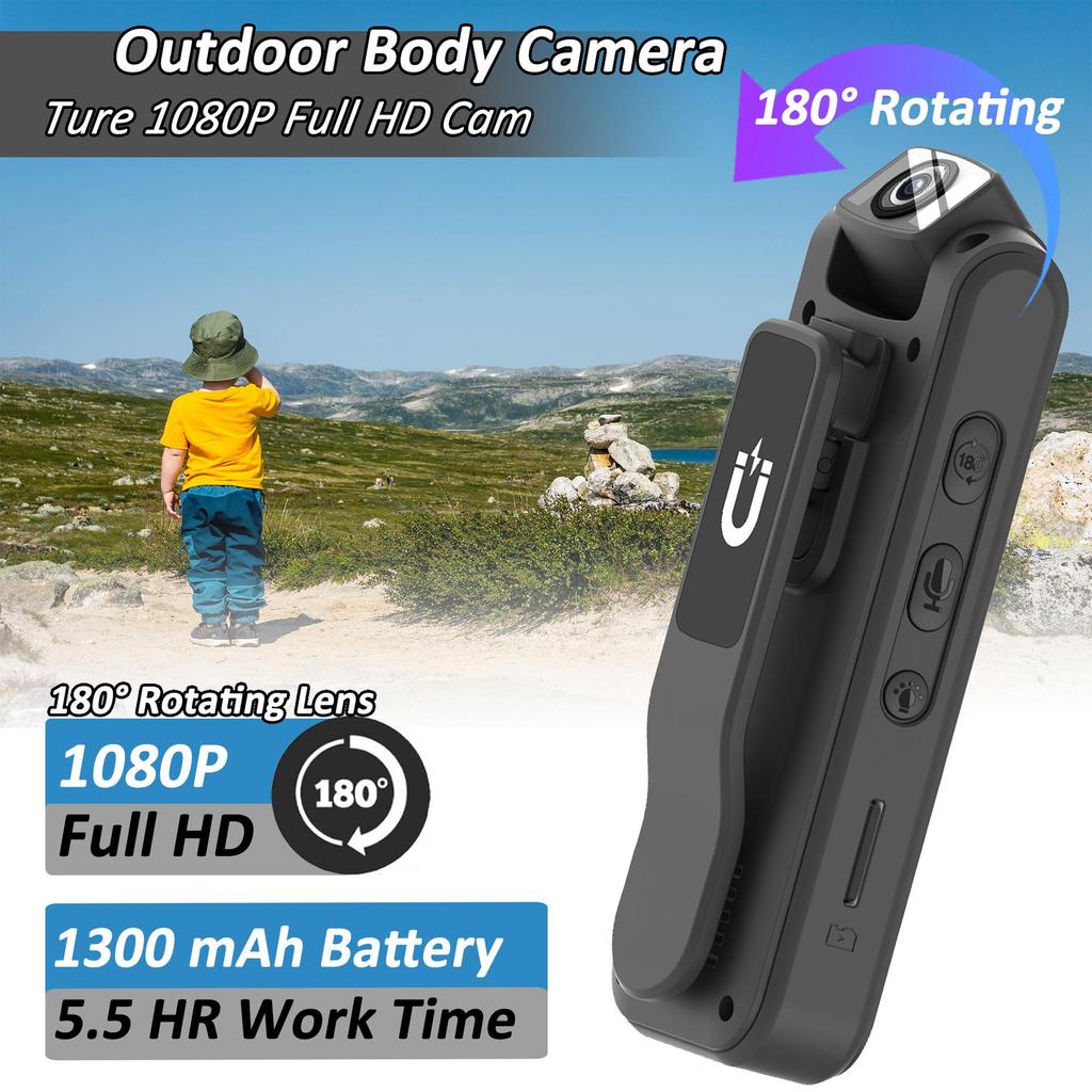 VD01 Mini Digital Camera 1080P HD Screen Portable Magnetic Night Vision Small Camcorder Bodycamera Outdoor Sports Camara