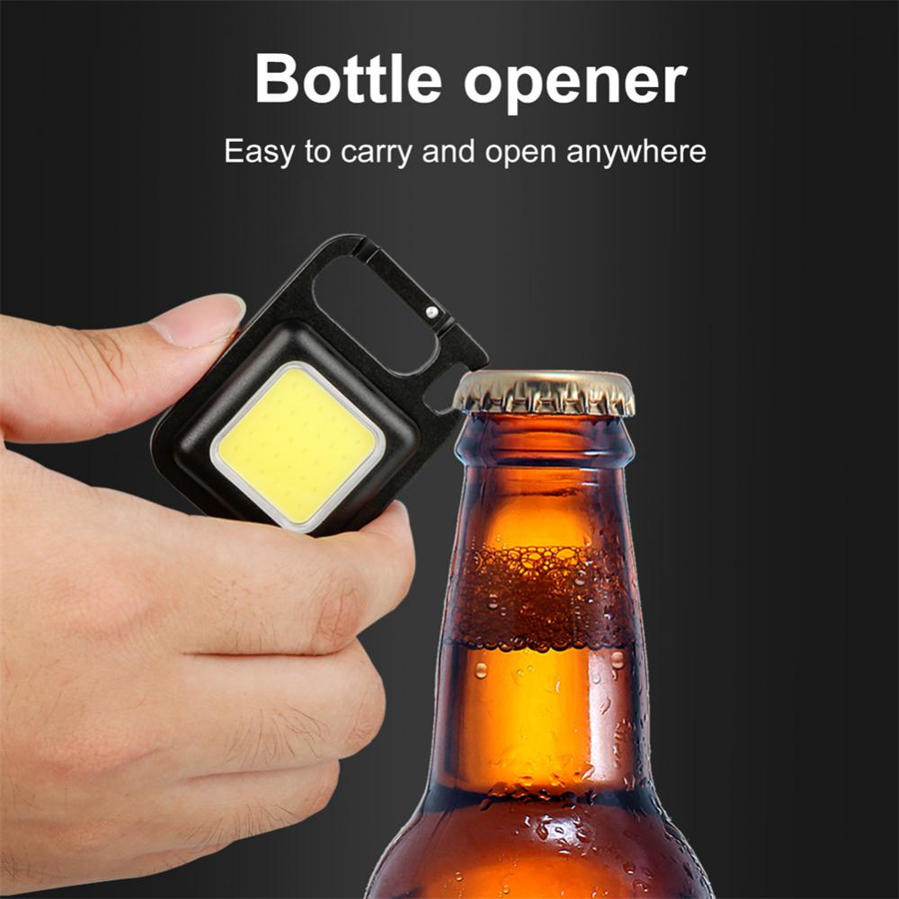 Led Flashlight Key Chain Light Working Light Cob Light Outdoor Camping Fishing And Climbing Night Lamp Waterproof Emergency Lamp