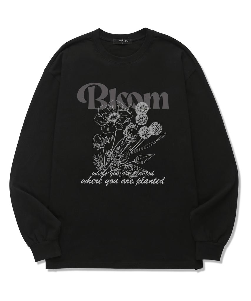 Wissi Bloom Long Sleeve T-Shirt (Wls028) Black