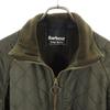 Barbour Quilted Jacket S Green System Back Fleece Men's Used