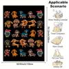 Dachshund Dog Blanket Funny Puppy with Glasses and Bow Tie Soft Warm Throw for Bed Sofa Living Room Office Travel Camping Gift
