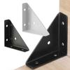 12Pcs 90 Degree Triangle Corner Brackets L-Brackets Corner Stand  for Furniture Reinforcement