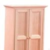 Bedroom Furniture Wardrobe Double Door Closet for 1/12 Dollhouse DIY Projects Child Accessories