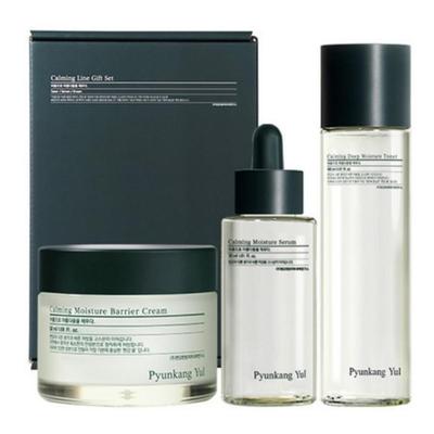 [PyunkangYul] Calming Trio Set: Toner 150ml + Serum 30ml + Barrier Cream 50ml Full Skincare Routine for Sensitive Skin