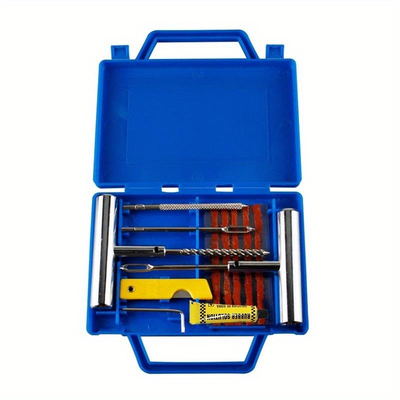 Car Tire Repair Tool Set Vacuum Tire Motorcycle and Electric Vehicle Rubber Strip Quick Emergency Maintenance Packaging Glue Solution