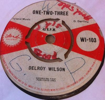 7inch Record DELROY WILSON  OneTwoThree  BackBiter WI03 Island Records 1964 UK Reggae Ska  Dub Used