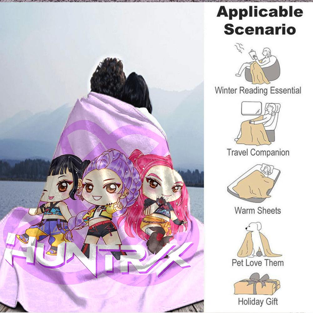 1pc Huntress Flannel Blanket [Cozy Throw Blanket] For Sofa, Bed, Travel, Camping, Livingroom, Office, Couch, Chair, And Bed
