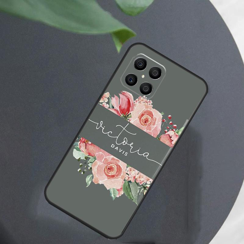 Shinee Hearts Custom Name Initials For Huawei Honor X9a X7 X8 X9 50 70 P20 P40 P30 Lite Mate 50 Pro Nova 5T P Smart 2021 Case