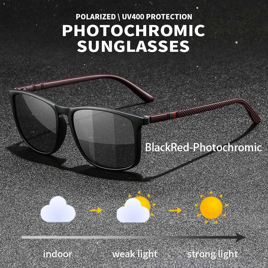 

Модные фотохромные поляризационные солнцезащитные очки для мужчин и женщин, винтажные квадратные солнцезащитные очки, мужские брендовые дизайнерские очки для вождения, рыбалки, UV400