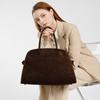 Suede cowhide new leather large-capacity women's tote bag, versatile hand bag to work commuter women's handbag bag