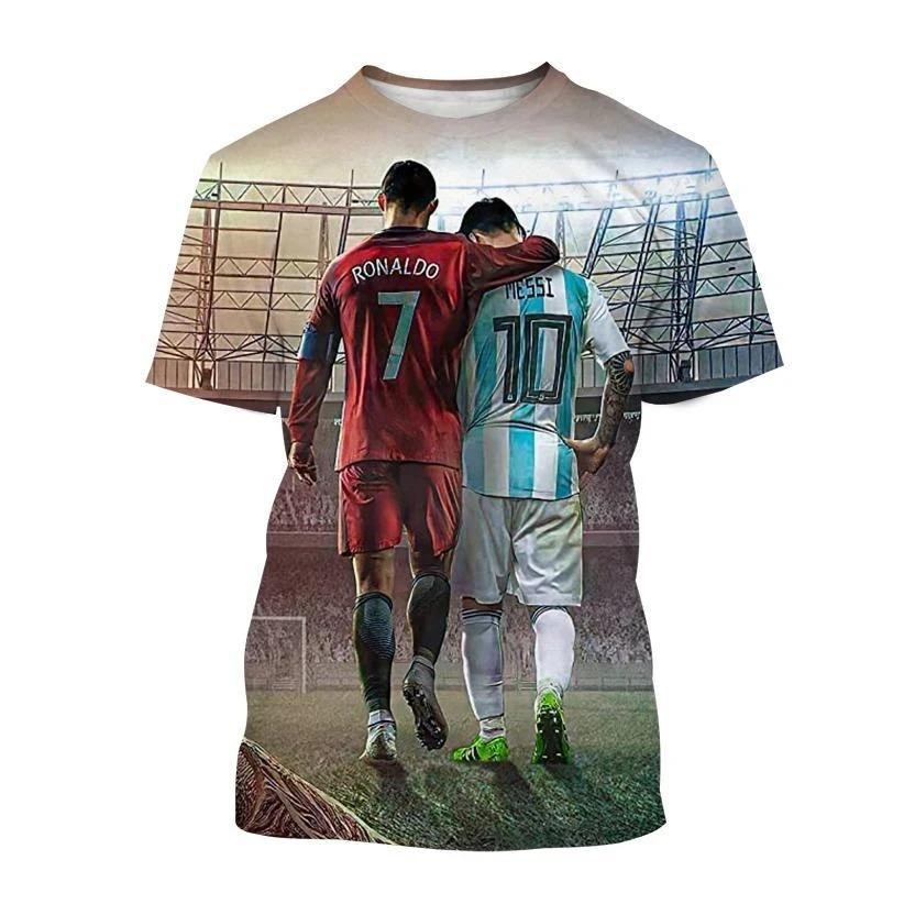 ETST WENDY 05 Ronaldo Zomer Mode Nieuw T-shirt Voetbalster Casual Ronde Hals Heren 3D Print Korte Mouw Hip-hop T-shirt 6XL
