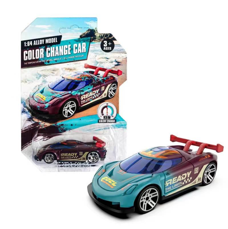 Water-Reactive Color-Changing Alloy Racing Car Model 1:60 Pull-Back Toy for Boys